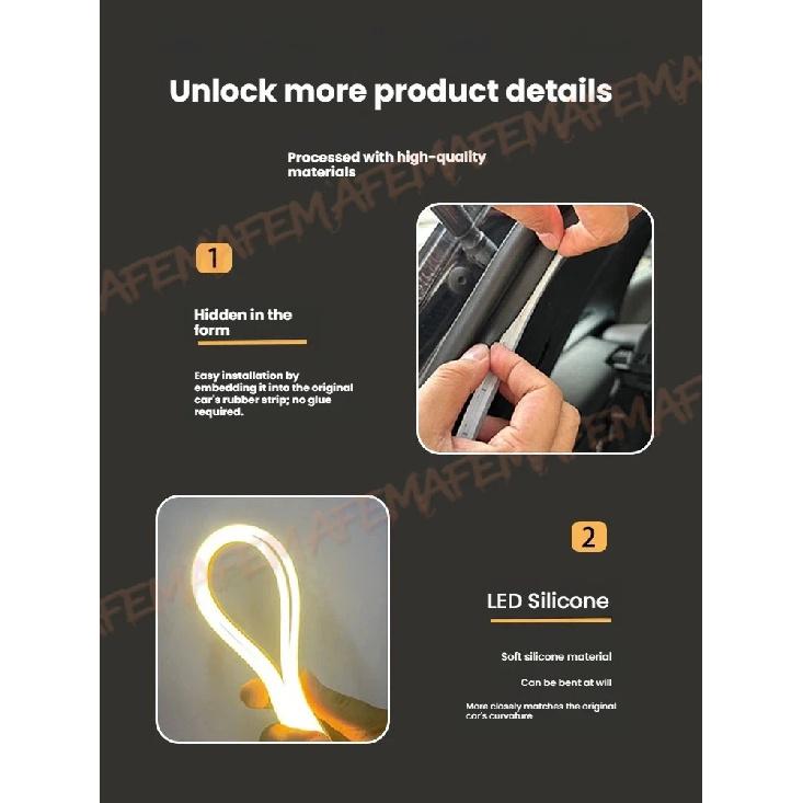 For 2010-2025 Honda Step Wgn Trunk light modification light Atmosphere lights White warm white Rear Trunk LED Light Bar