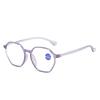 Women's Stylish Large Frame Anti-Blue Light Reading Glasses - Trendy Presbyopic Eyewear for Travel and Daily Use.