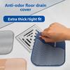 Square Line Floor Drain Cover, Anti-odor Pad, Bathroom, Toilet, Bathroom, Hair Filter, Kitchen, Anti-insect Silicone Sewer