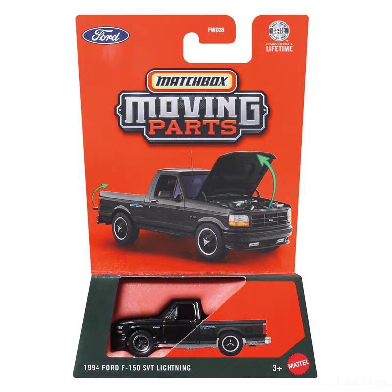 Matchbox 1994F-150 SVT Lightning Pickup Diecast Model Car FWD28 Opening Doors & Hood Moving Parts Adult Collectible Gift