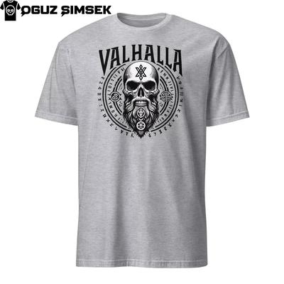 Valhalla Skull Odin Runes Unisex T-Shirt Mens Womens Tees Top | Viking Street Fashion