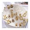Hot Selling Vintage Earrings Women Big Gold Color Geometric Statement Metal Drop Earrings Jewelry Accessories