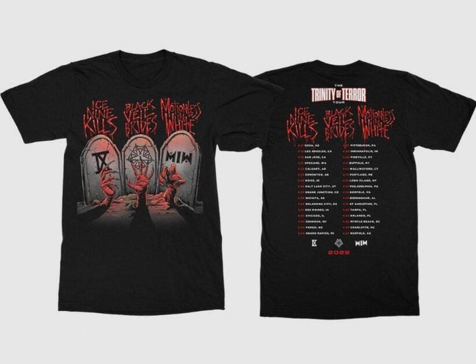 Trinity Of Terror Nine Kills MIW Shirt Trinity Of Terror Shirt Ice Nine Kills XXXL