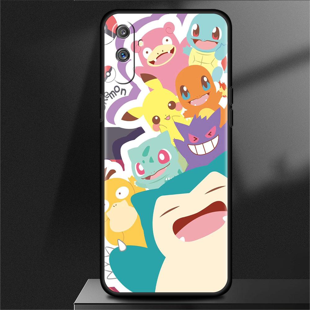 Weiche Silikonhülle für Oppo Realme 8 7 6 Pro 9i GT Neo 2 3 Master C21 C21Y C15 C11 C3 8i, süßes Pokemon EEvee