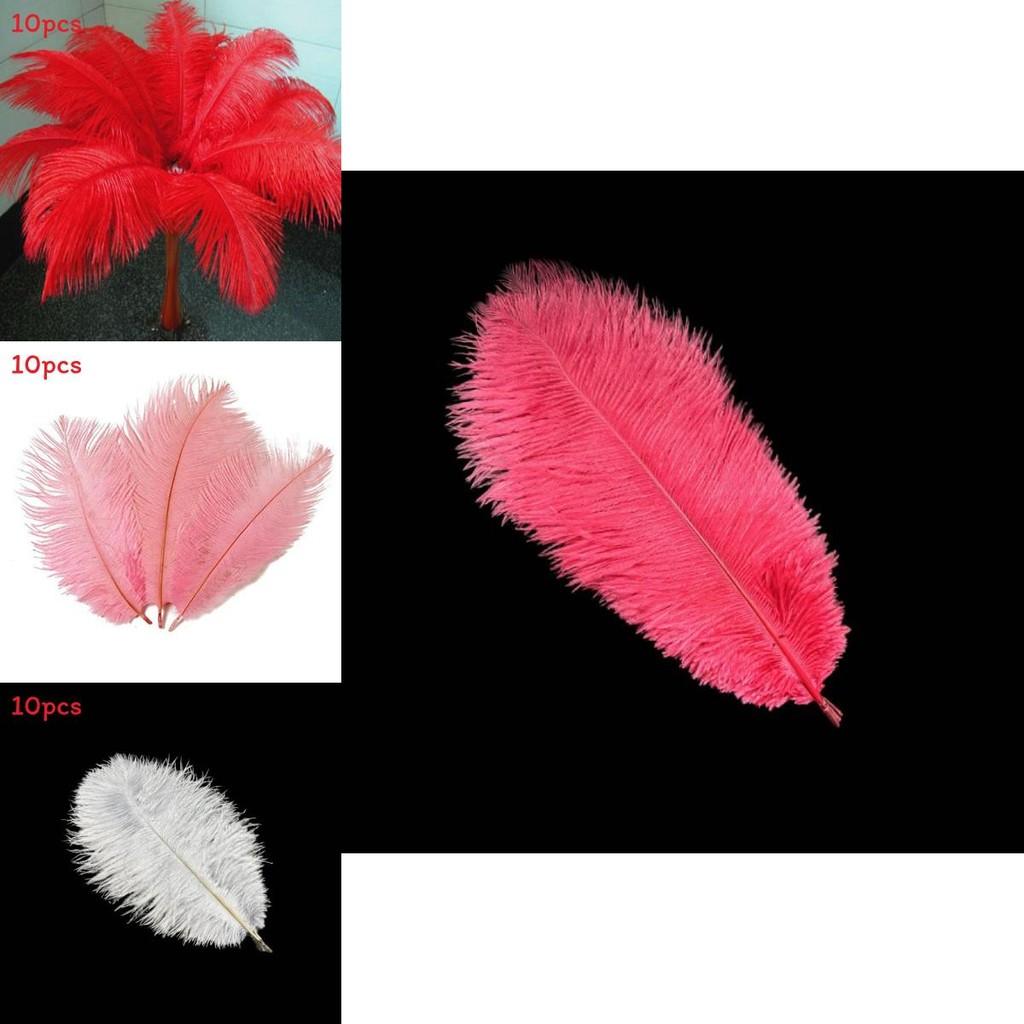 Luxurious Natural Ostrich Feathers 12-14 Inches For Elegant Party Table Decor