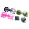 Vintage Hot Pink Glasses Round Frame Women's Sunglasses Sun Glasses Shades
