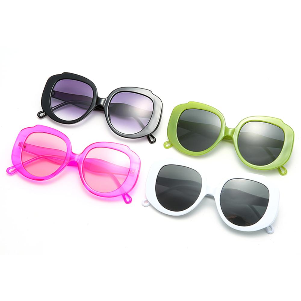 Vintage Hot Pink Glasses Round Frame Women's Sunglasses Sun Glasses Shades
