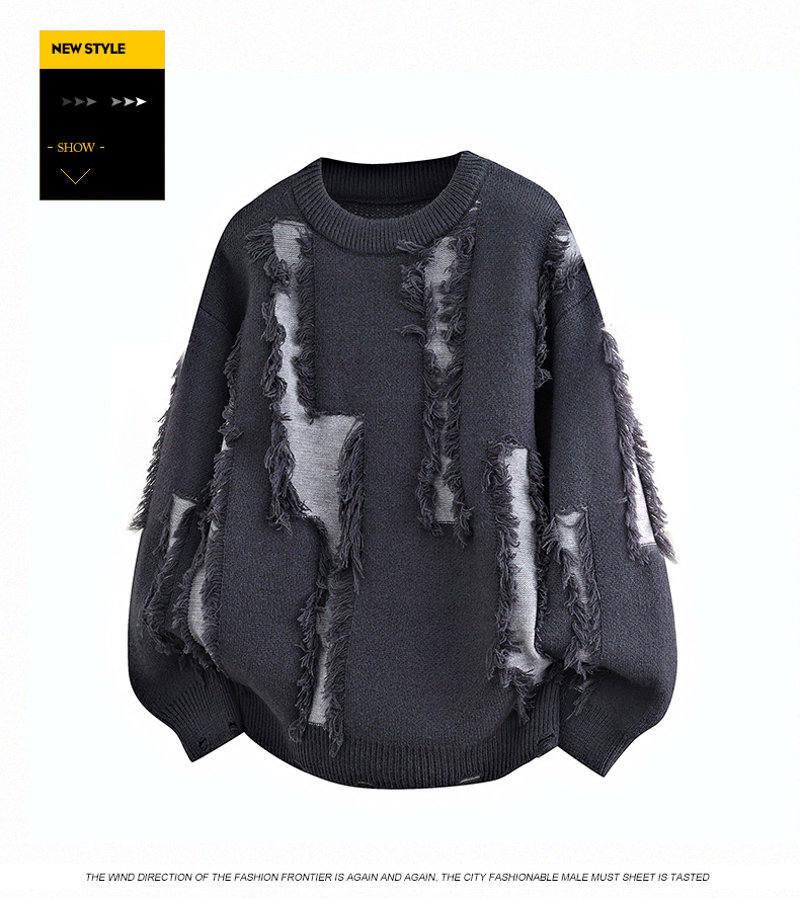 2025 Men's Winter Korean Style Round Neck Knit Pullover
