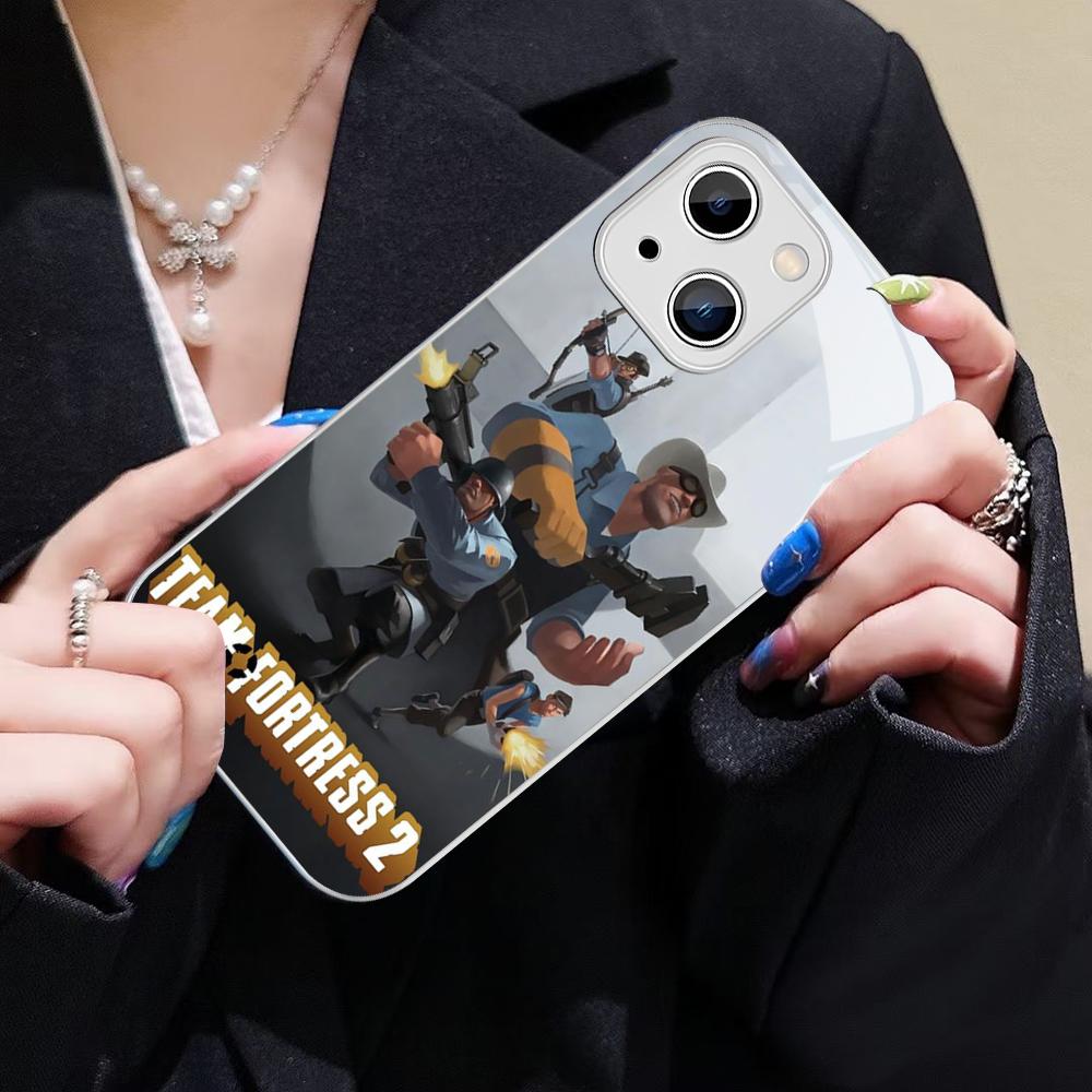 

Video Team Game Fortress 2 Phone Case For IPhone 14 13 12 Mini 11 Pro XS Max X XR 14 Plus Tempered Glass Cover iphone 13pro max