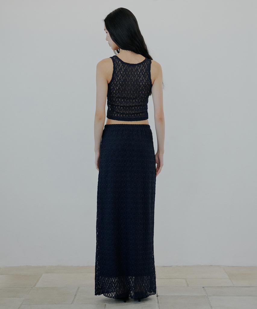 NUAKLE Lace Sleeveless_Charcoal