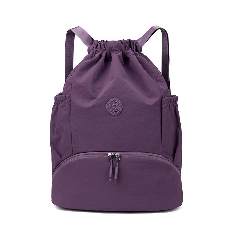 Schoolbag Korean backpack women's 1011 new lightweight casual fashion drawstring nylon backpack student travel mountaineering bag tide