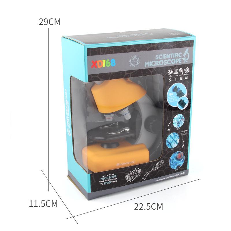 Children'S Portable 1200 Times High Definition Microscope, Perspective Mirror Educational Experimental Toys