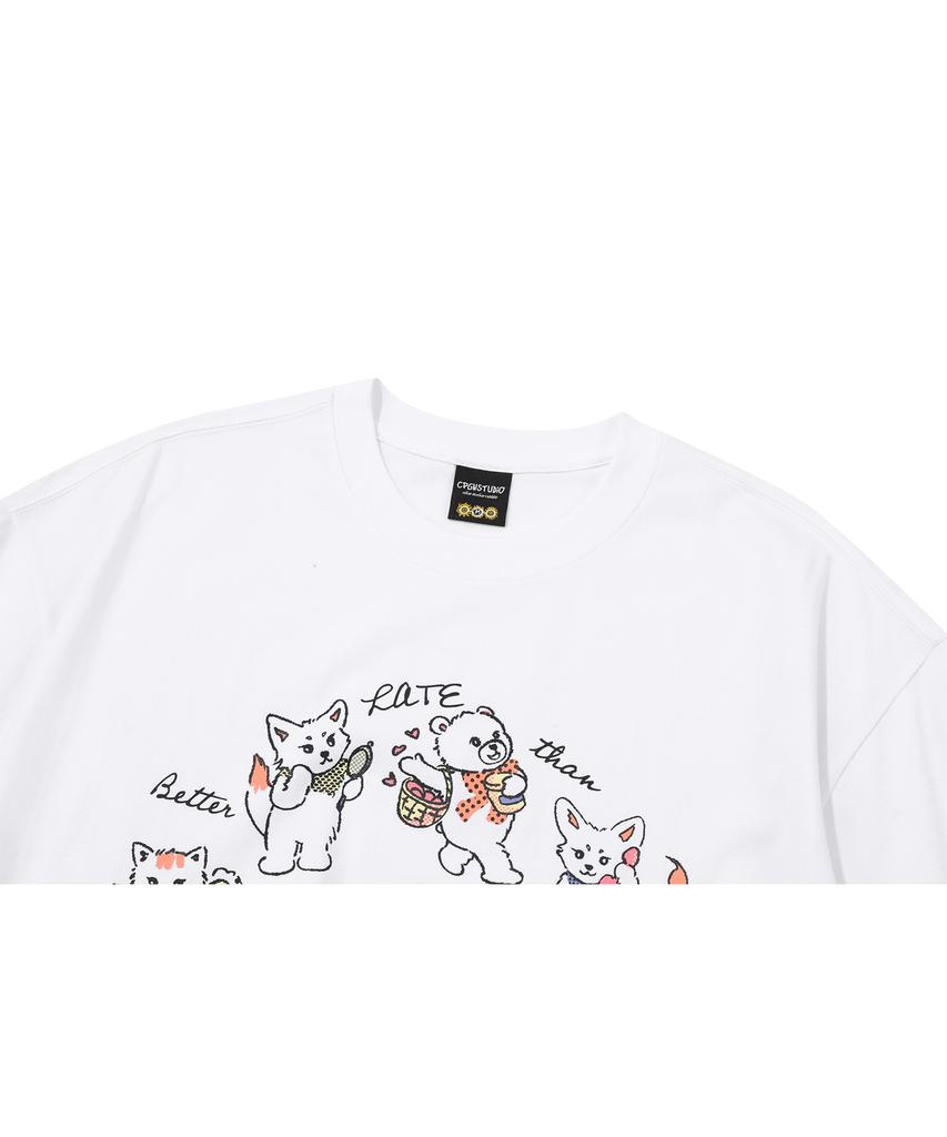 CPGN STUDIO Better Than Never Short Sleeve Tee White