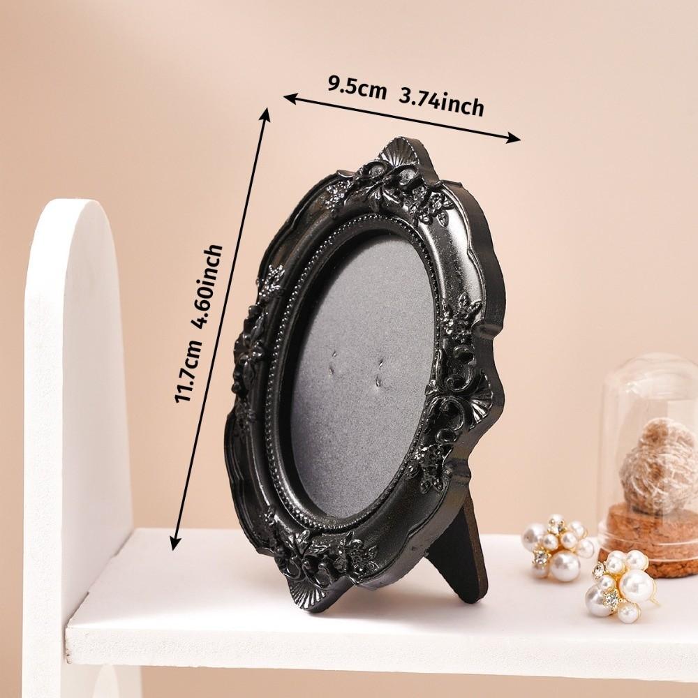 Mini Embossed Photo Frames Photographic Props Wall Space DIY Memory Display Frames Resin Baroque Ornate Decorative Frames