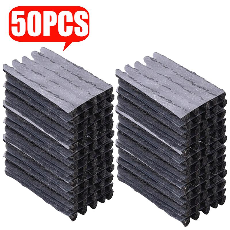 10-50pcs Mixed Tire Repair Strips Stiring Glue for Tyre Puncture Emergency Car Motorcycle Bike Tyre Repairing Rubber Strips