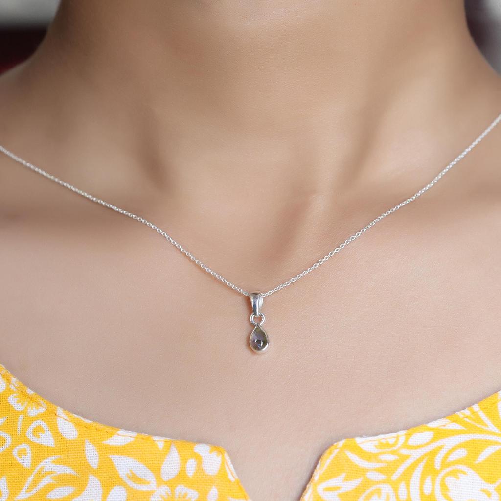 Set di Gioielli in Labradorite, Gioielli Fatti a Mano, Argento Sterling, Gioielli Minimalisti