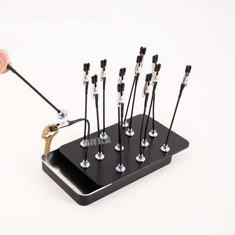 12-Pack FX-01 Bendable Metal Magnetic Clips - Universal Anti-Drop Design