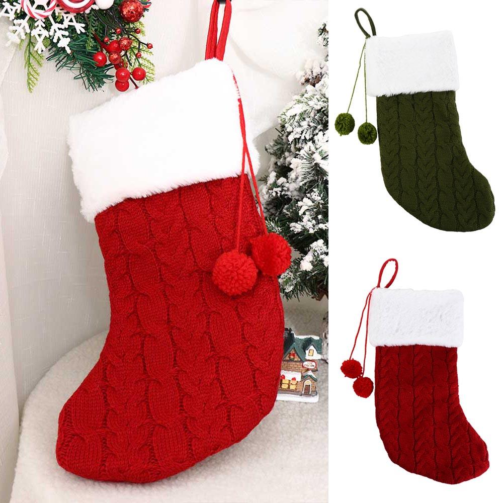 Rot/Grün/Weiß Frohe Weihnachten Socken Personalisiert Weihnachtsbaum Anhänger Zuhause