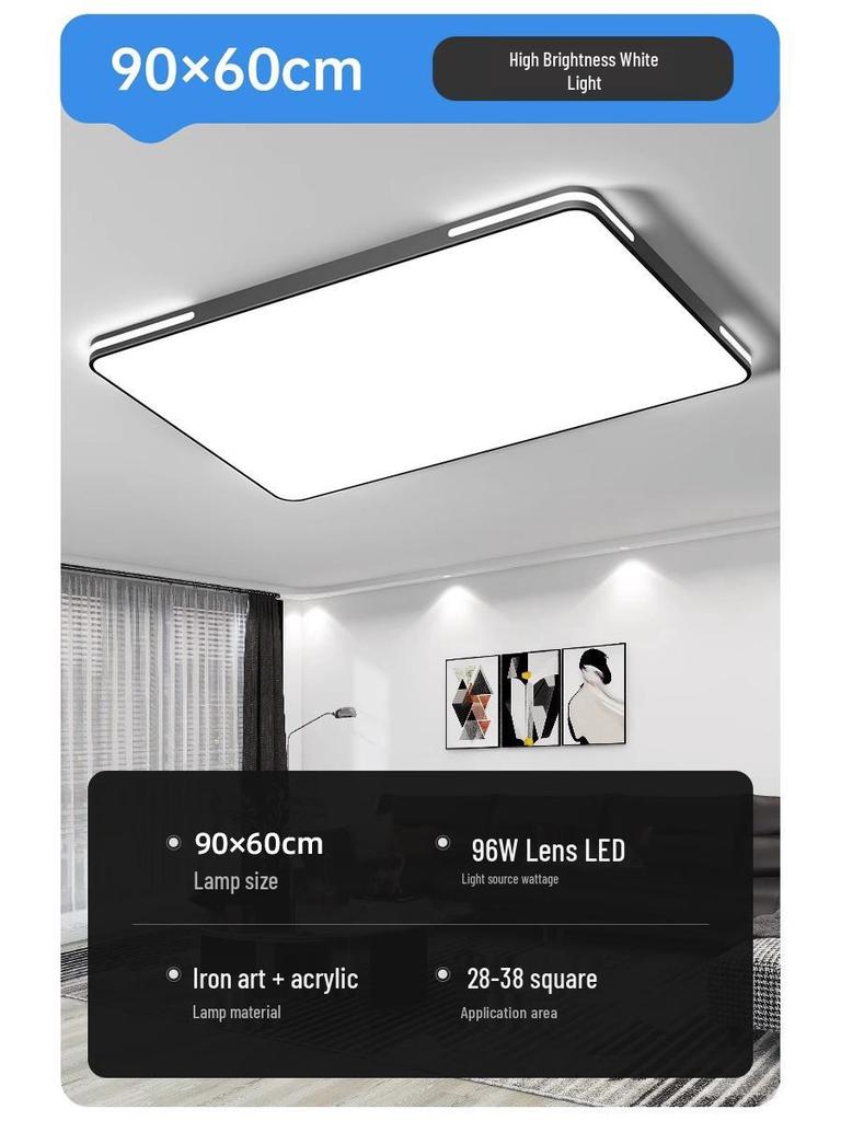 Ultra-Bright Modern Minimalist Ceiling Chandelier for Living Room and Bedroom - Energy-Saving Home Lighting Fixture