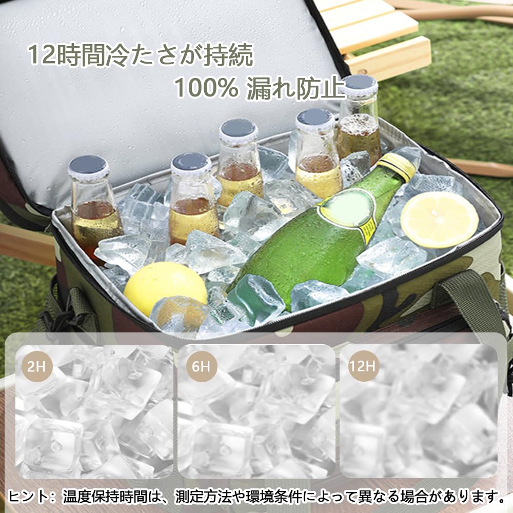 EIING Insulated Lunch Bag with Two Liters Compact and Lightweight Soft Cooler with Adjustable Shoulder Strap and MOLLE Easy Perfect for Outdoor and