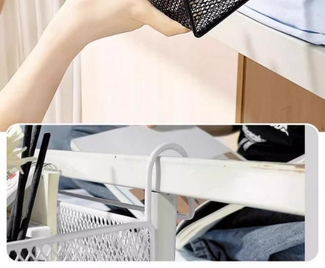 Üst Ranza İçin Asılabilir Yatak Yanı Saklama Sepeti