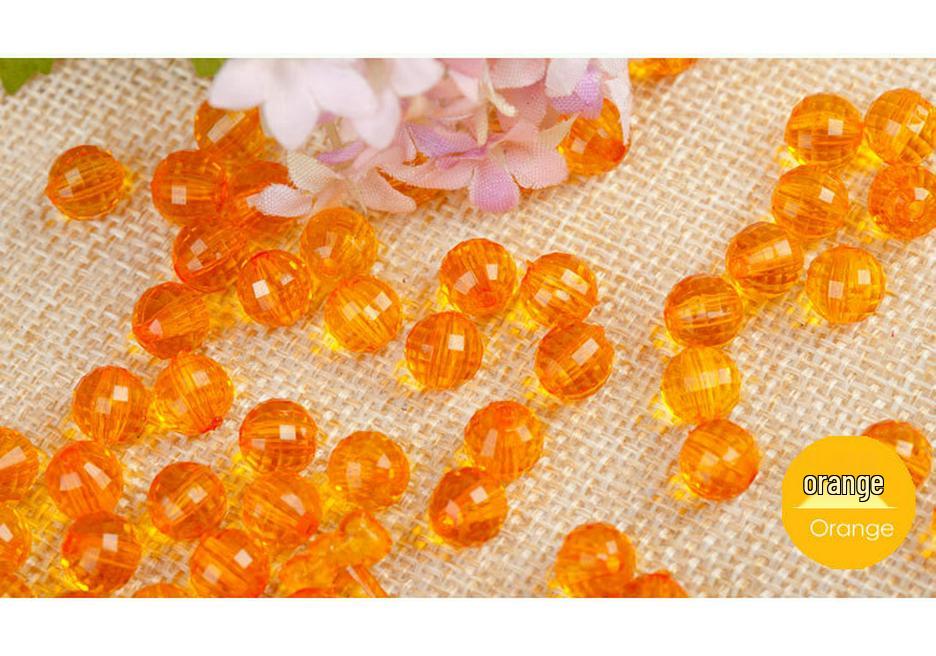 6-30MM Transparent Earth 96-Facet Acrylic Beads for Door Curtains & DIY Bracelets