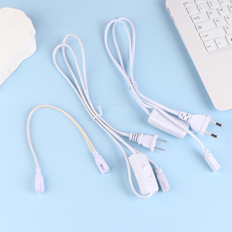 1Pc T5 T8 3Pin Led Tube Connector Cable Wire With Switch T5 T8 Extension Cord For Integrated Led Fluorescent Tube Light Bulb