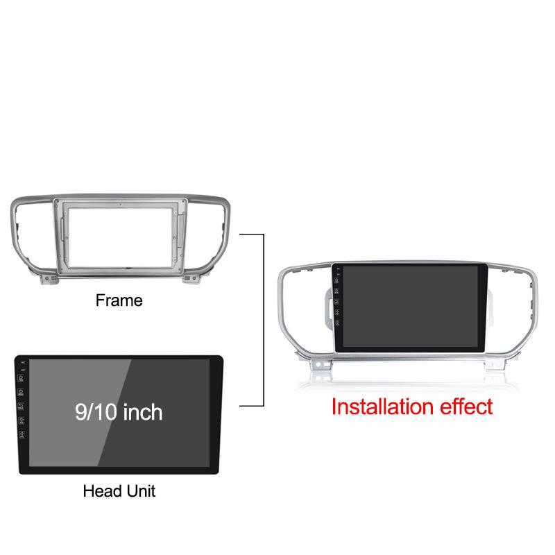 Kia KX5 Compatible Android Navigation System with Large Screen and Variable Frame Wiring