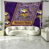 Minnesota Vikings Wandteppich Ästhetischer Wandbehang Bedruckter Stoffdecke Dekorative Wandteppiche für Schlafzimmer Wohnzimmer Heimdekoration