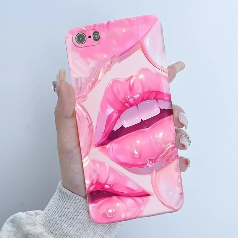 For iPhone 5s 5 se 2016 Phone Case Flower Girl Design Soft Silicone TPU Back Housing for iPhone se 2016 5 S iPhone5s 4.0" Covers