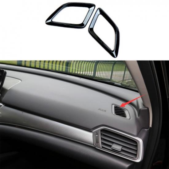 For Honda Accord 10Th 2018-2022 Black Titanium Dash L&R AC Air Outlet Vent Trim