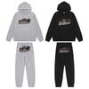 Ensemble Décontracté Hoodie Rouge/Noir Tête de Tigre Brodé Homme & Couple Trapstar Européen & Américain avec Pantalon Long