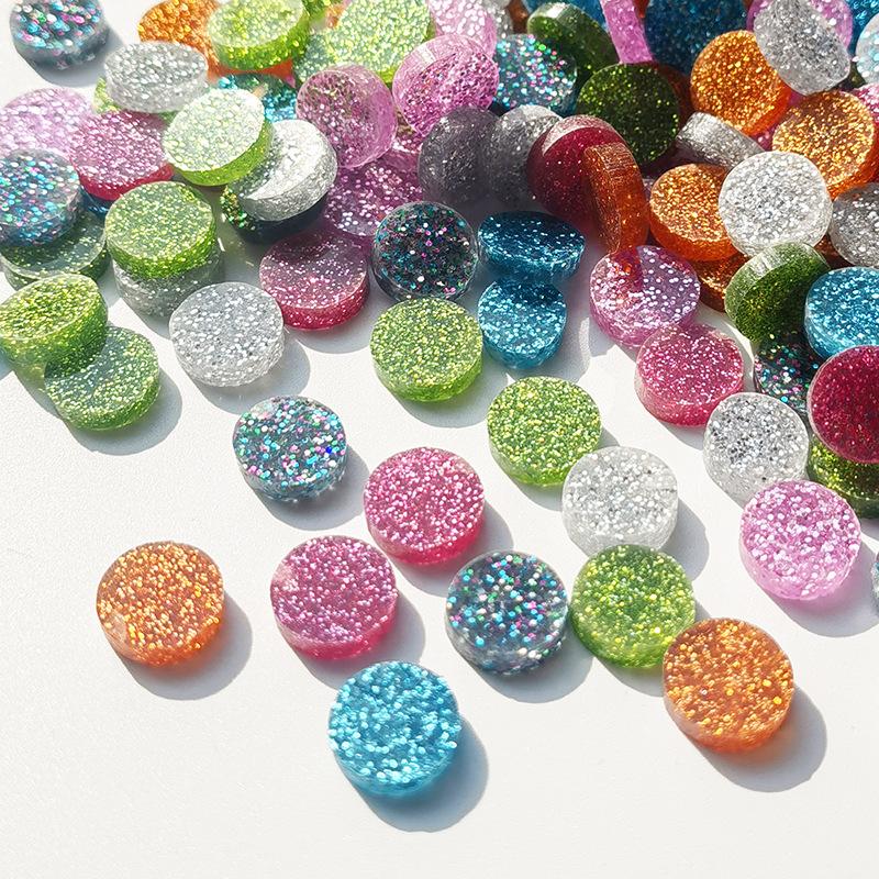 200g Bunte Runde Acryl-Mosaiksteine für DIY-Kunstprojekte