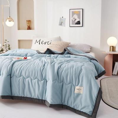 Letnia kołdra chłodząca Pure Color Washed Cotton Klimatyzator Kołdra Oddychający miękki koc na łóżko