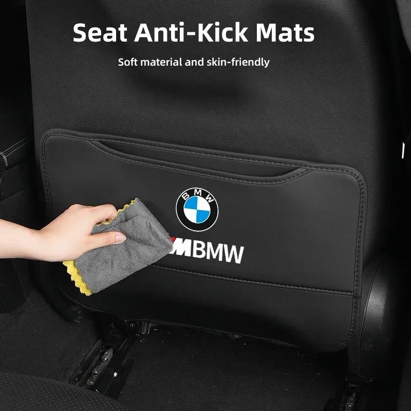 BAGF7 Car Sticker Hot 2025 M Car Seat Back Anti Kick Pad Child Anti-Scratch Protective Mat For BMW E46 E39 E90 E60 E36 F30 F10 E34 X5