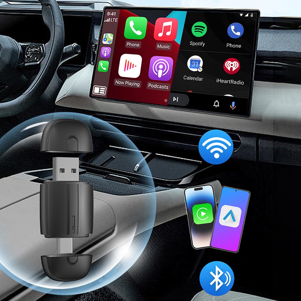 2 In 1 Carplays Adapter Wireless Carplays Androids Auto Adapter Wired To Wireless Converter For Automotive