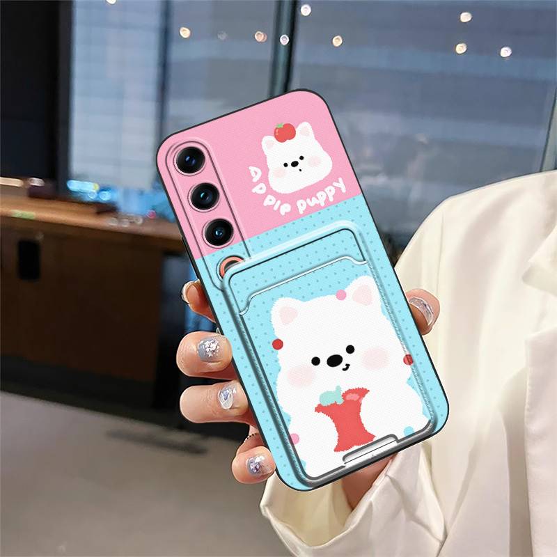 Back Cover Shockproof Phone Case For Meizu 21 Pro Card bag Waterproof TPU Cartoon Anti-dust Full wrap Anti-knock Cute