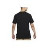 Nike Logo Buchdruck Rundhals Pullover Kurzarm T-Shirt Herren Oberteile Schwarz FD1248-010