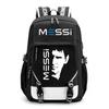 Large Capacity Schoolbag with Shoulder Strap; Student Three-piece Pencil Case Set