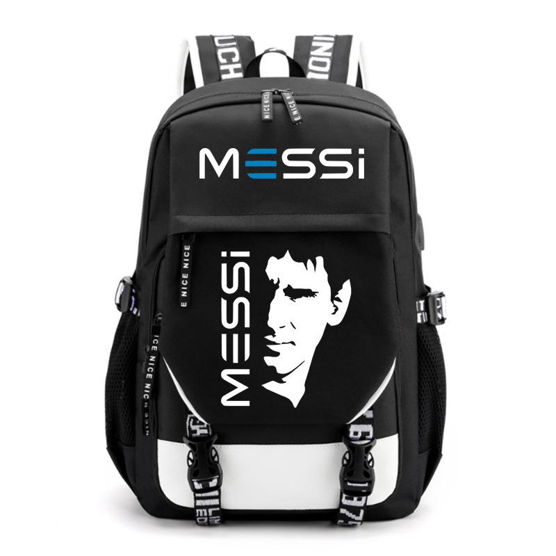 Large Capacity Schoolbag with Shoulder Strap; Student Three-piece Pencil Case Set