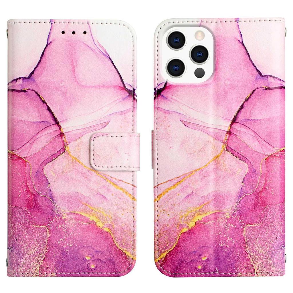 Suitable For IPhone 15 Pro+Max Phone Case With Stand 14 Marble 12 PRO Flip Cover Protective Case