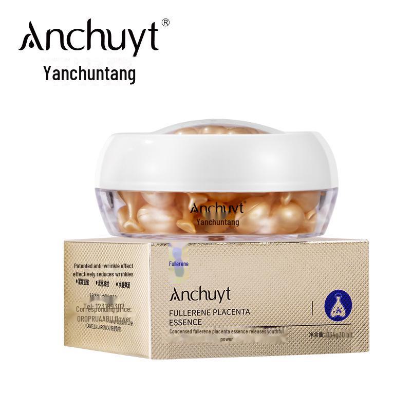 Yanchuntang Fullerene Plazenta Anti-Falten Essenz: Hellt feine Linien auf und macht die Haut weich