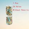 12/24/36/48/72 Hole Colorful Cloth Pencil Case Stationery Pencil Storage Bag Pencil roll School Student Supplies Paint Brush Bag