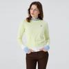 Munsingwear Women Sleeve Point Round Sweater Lemon Yellow Mr312lsw92
