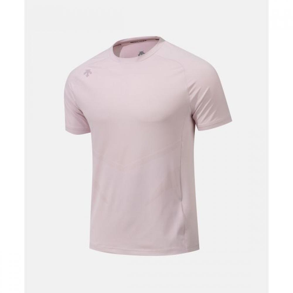 

Футболка DescenTe Training из жаккарда с коротким рукавом, розовая PINKPINK/100