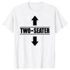 T-shirt Grafiche Cotone Streetwear Manica Corta Due Posti Papà Adulto Umorismo Regali Estivi T-shirt Due Posti Uomo