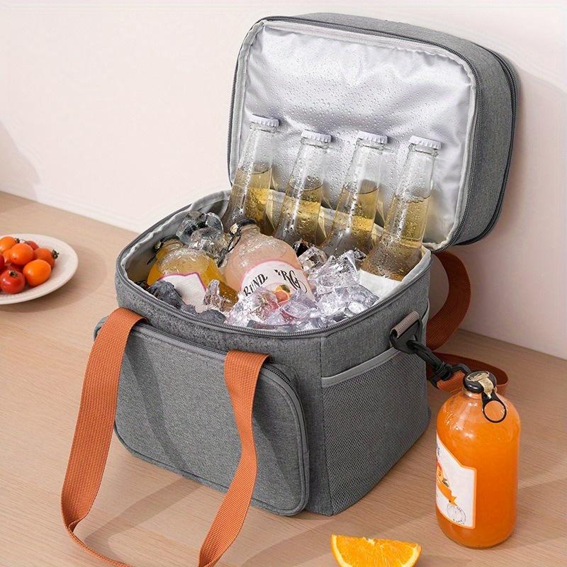 Double Layer Large Capacity Portable Insulation Bag Oxford Cloth Bento Bag Insulation Bag Outdoor Picnic Bag