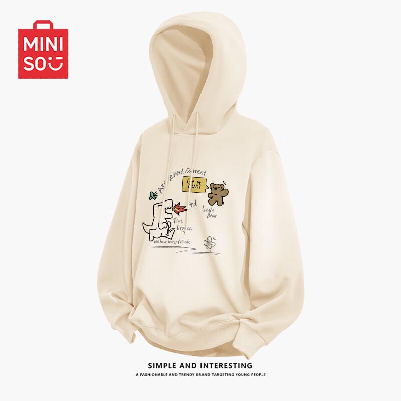 

MINISO Men s 330g Heavyweight Printed Hooded Sweatshirt 3XL