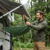 Bâche de Collecte d'Eau de Pluie, Pliable Portable avec Tuyau de 1m, Collecteur d'Eau de Pluie Extérieur pour Jardin Patio Camping-car, Économie (vert)