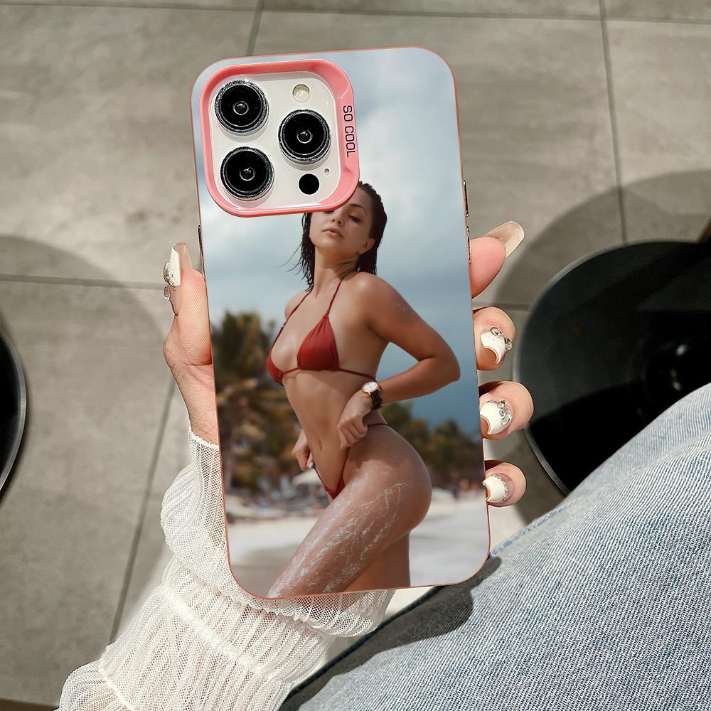 

Oana Gergory Mobile Phone Case for iPhone 17 16 15 14 13 12 11 X XR XS 8 7 Air Pro Max Plus Translucent Pink Colorful Cover iPhone17 Pro Max